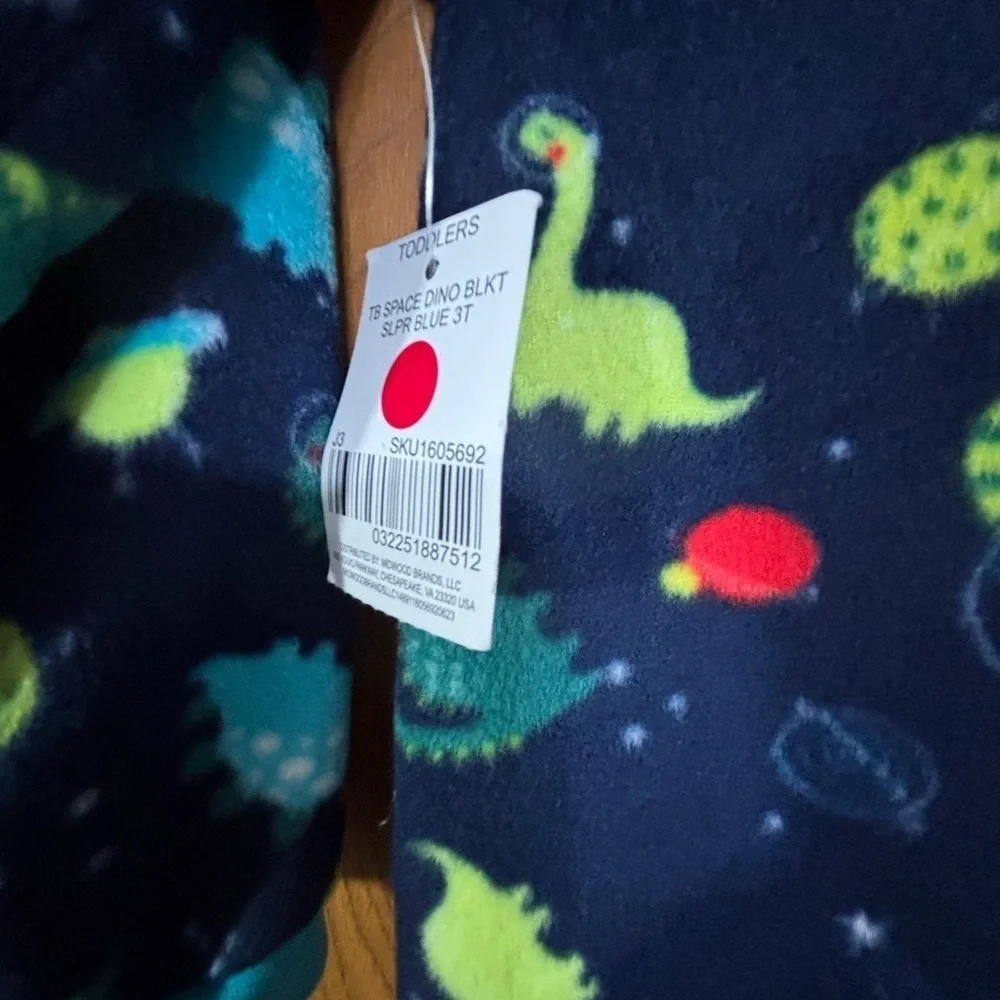 Kidgets Dinosaur Plush Fleece Pajama Sleepers with Feet 3T